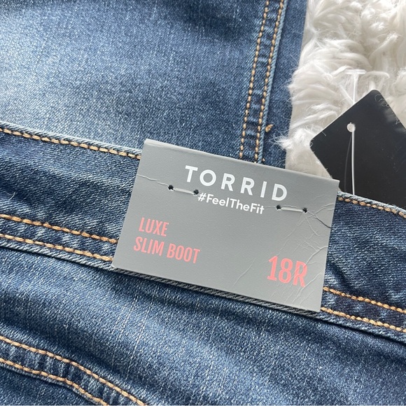 Torrid Mid Rise Lux Slim Boot Cut Jeans - Picture 9 of 9